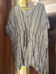 Striped Kaftan Tunic Top