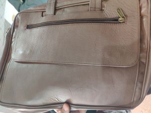 Office Genuine New Leather Bag With 2 Compartment