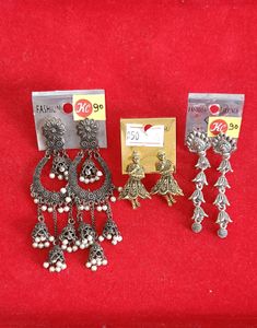 Oxidised Earrings Collection Pack Of 3