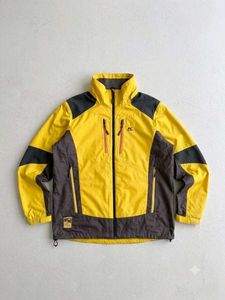 Yellow & Black Color Block Jacket