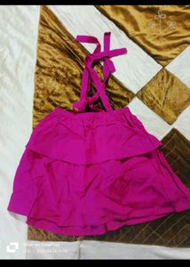 Cute Ruffled Top and Polka Dot Shorts Set