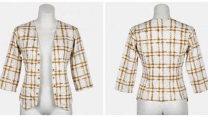 Classic Plaid Button-Up Blouse