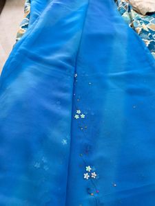 Beautiful Blue Ombre Saree