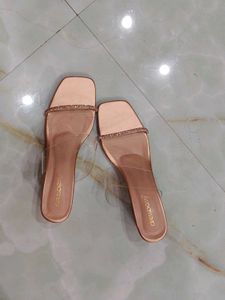 Sparkling Clear Strap Flat Sandals
