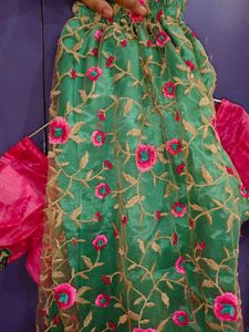 Designer Plazo With Shine Kurti