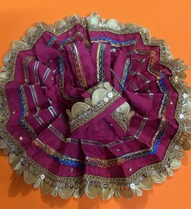 Laddu Gopal Handmade Fancy Dress Whit Cap
