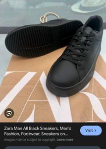 ZARA MEN'S All black sneakers