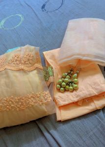 Designer Peach Lehenga Choli