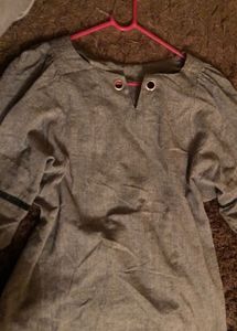 Gray Tunic Top