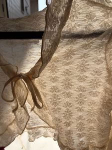 Sheer Lace Cropped Shrug