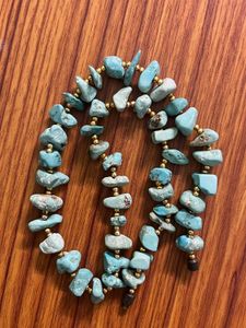 Turquoise Stone Beaded Necklace