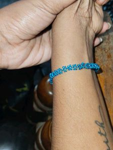 Blue handmade Beaded Bracelet