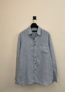 Light Blue Textured Men's Shirt
