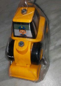 Yellow Construction Truck Toy with Screwdriver