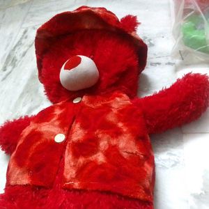 Cute Red Teddy Bear Plush Toy