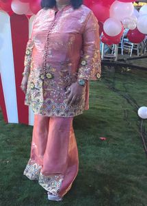 Elegant Embroidered Kurta and Palazzo