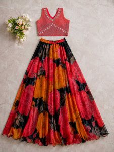 Vibrant Floral Lehenga Set