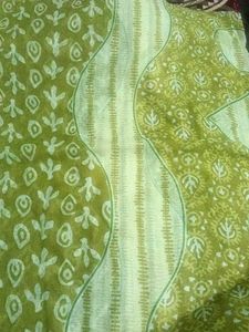 Parrot Green Batik Cotton