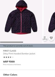 First Class Multicolour Winter Jacket for Girls