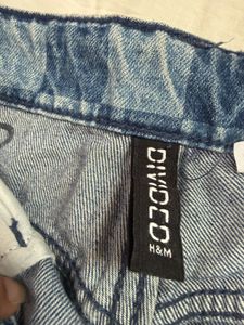 H&amp;M Checkered Wide Leg Jeans
