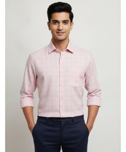 Blackberry Pink Plaid Dress Shirt