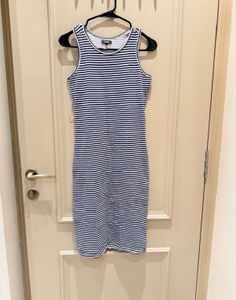 Striped Sleeveless Bodycon Dress