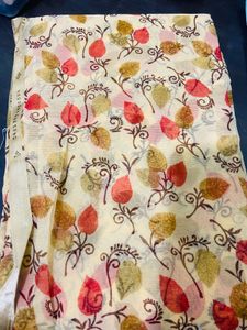Yellow Floral Saree With Steche Designer Blouse