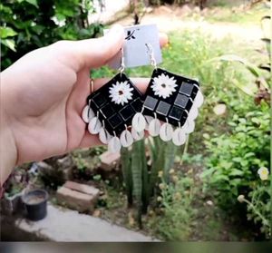 Unique Dangle Earrings with Shells