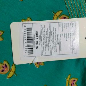 Green Printed Kurta