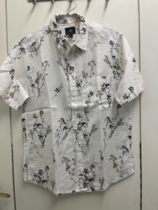 H&amp;M Men's Regular Fit Floral Shirt