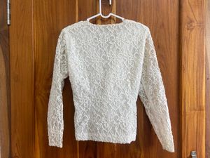Elegant White Lace Blouse