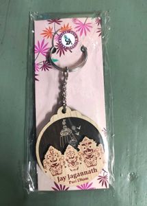 Jay Jagannath Puri Dham Wooden Keychain
