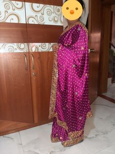 Silk Bandhani Saree