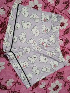Cute Dog Print Pajama Set