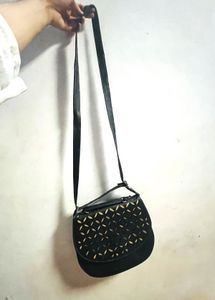 Stylish Laser-Cut Crossbody Bag