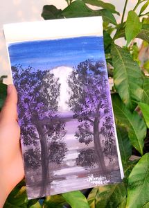 NIGHT LANDSCAPE PAINTING