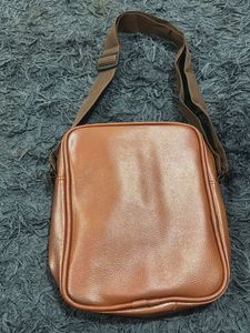 Stylish Brown Faux Leather Crossbody Bag