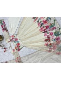 Floral Print Anarkali Kurta with Dupatta