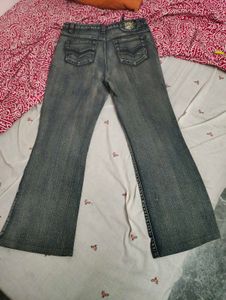 Y2K grey butterfly pant