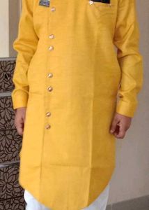 wedding partywear yellow kurta size 38