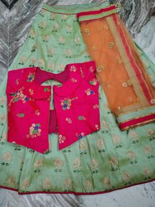 Pure Banaras Half Saree