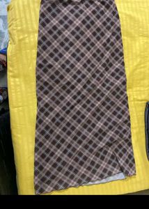 Stylish Plaid Maxi Skirt
