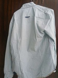 Light Blue Polka Dot Men's Shirt