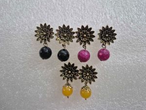 Boho Floral Drop Earrings Set