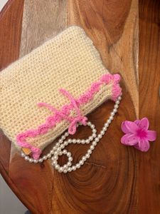 Coquette Aesthetic Crochet Mini Bag ✨