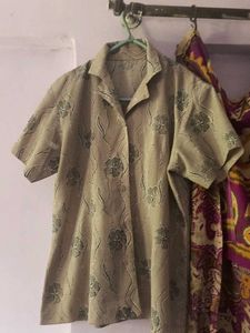 Vintage Floral Print Shirt