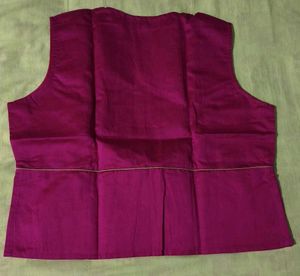 Vibrant Pink Elephant Embroidered Vest