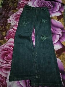 RARE VINTAGE COWBOY DISTRESSED BELL BOTTOM JEANS