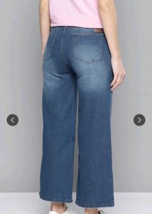 Women's Wide Leg Cropped Jeans