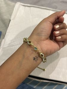 Elegant Infinity Bracelet with Crystals